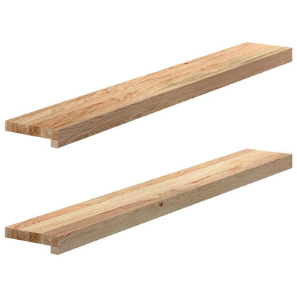 vidaXL Window Sills 2 pcs Untreated 110x15x2 cm Solid Wood Oak