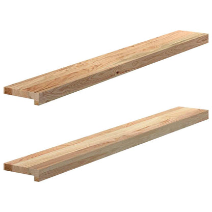 vidaXL Window Sills 2 pcs Untreated 120x15x2 cm Solid Wood Oak