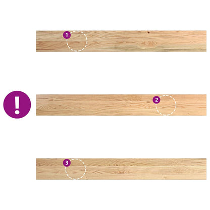 vidaXL Window Sills 2 pcs Untreated 120x15x2 cm Solid Wood Oak