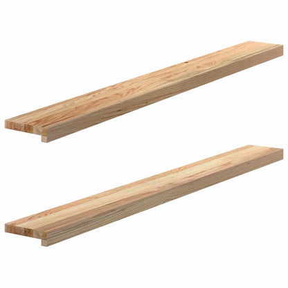 vidaXL Window Sills 2 pcs Untreated 140x15x2 cm Solid Wood Oak