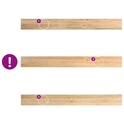 vidaXL Window Sills 2 pcs Untreated 140x15x2 cm Solid Wood Oak