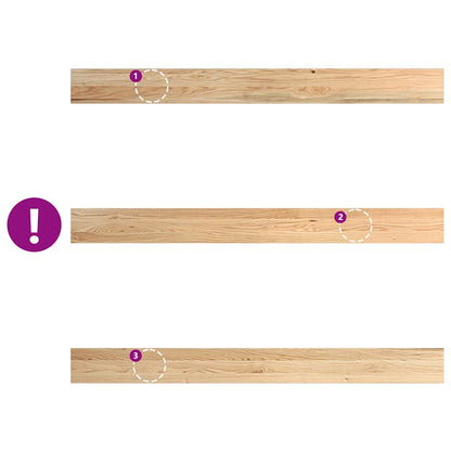 vidaXL Window Sills 2 pcs Untreated 160x15x2 cm Solid Wood Oak