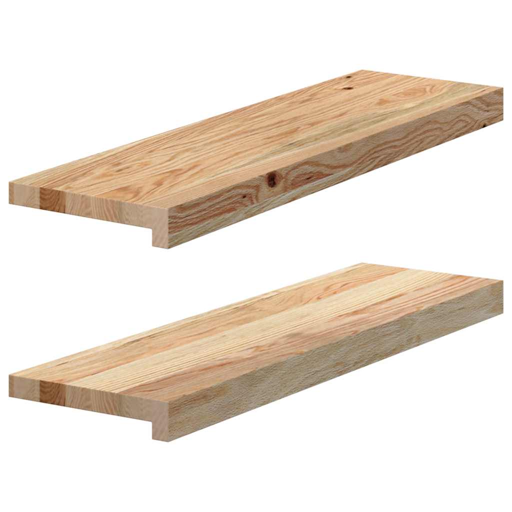 vidaXL Window Sills 2 pcs Untreated 70x20x2 cm Solid Wood Oak