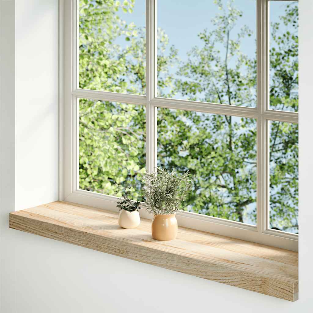 vidaXL Window Sills 2 pcs Untreated 70x20x2 cm Solid Wood Oak