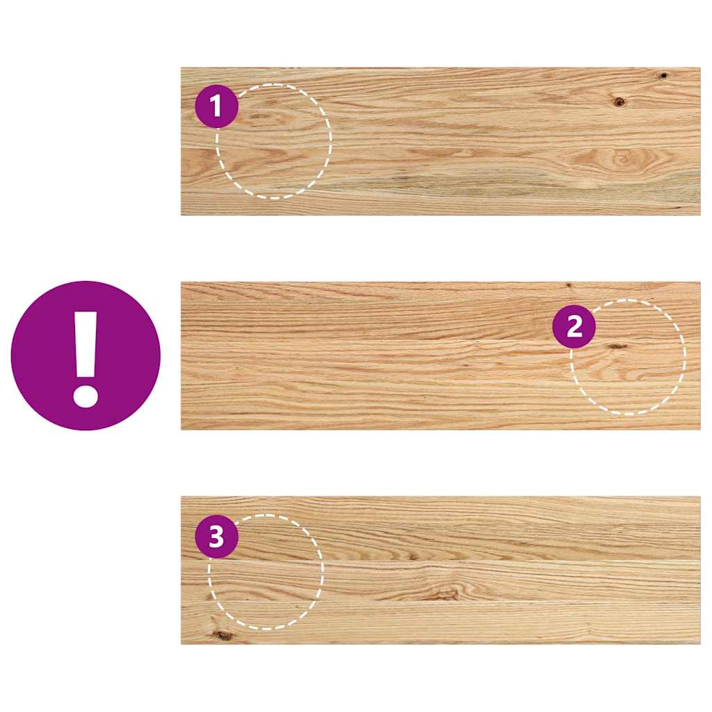 vidaXL Window Sills 2 pcs Untreated 70x20x2 cm Solid Wood Oak