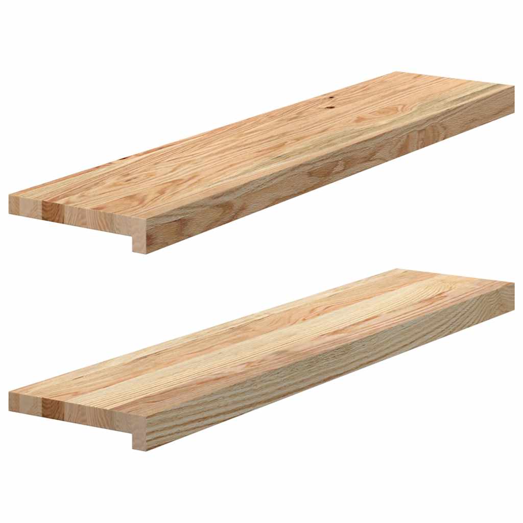 vidaXL Window Sills 2 pcs Untreated 90x20x2 cm Solid Wood Oak