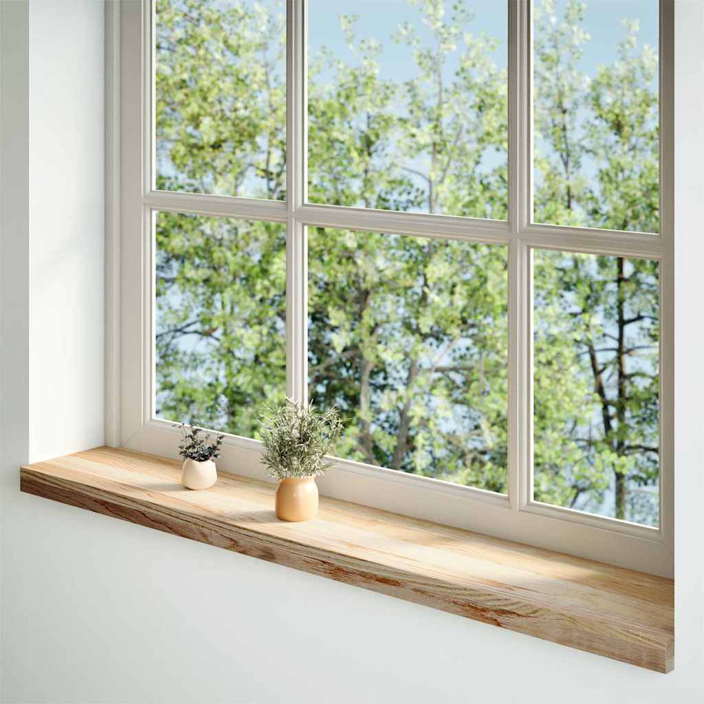 vidaXL Window Sills 2 pcs Untreated 110x20x2 cm Solid Wood Oak