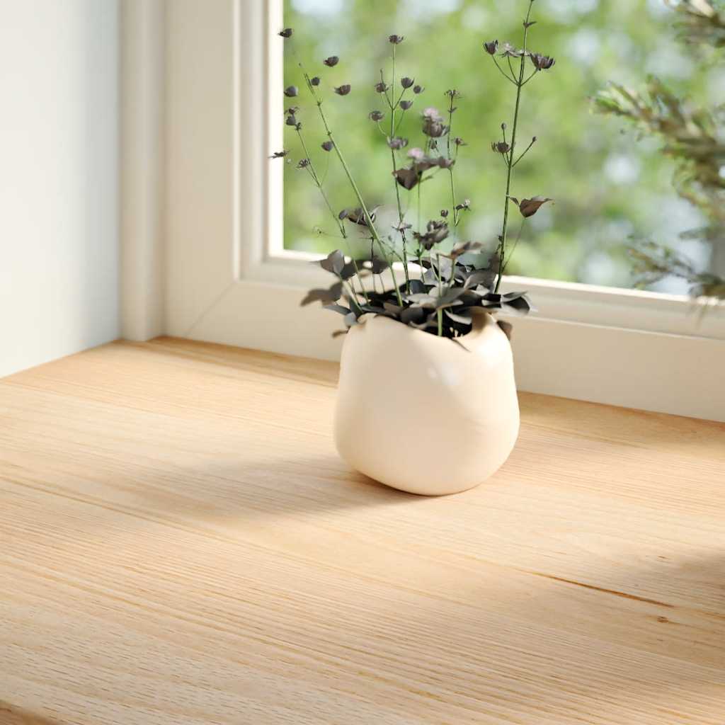 vidaXL Window Sills 2 pcs Untreated 110x20x2 cm Solid Wood Oak
