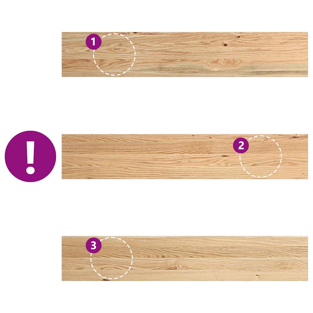 vidaXL Window Sills 2 pcs Untreated 110x20x2 cm Solid Wood Oak