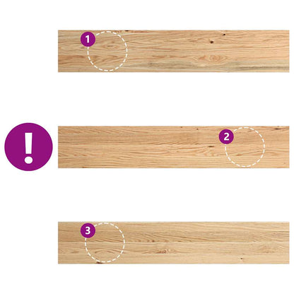 vidaXL Window Sills 2 pcs Untreated 110x20x2 cm Solid Wood Oak