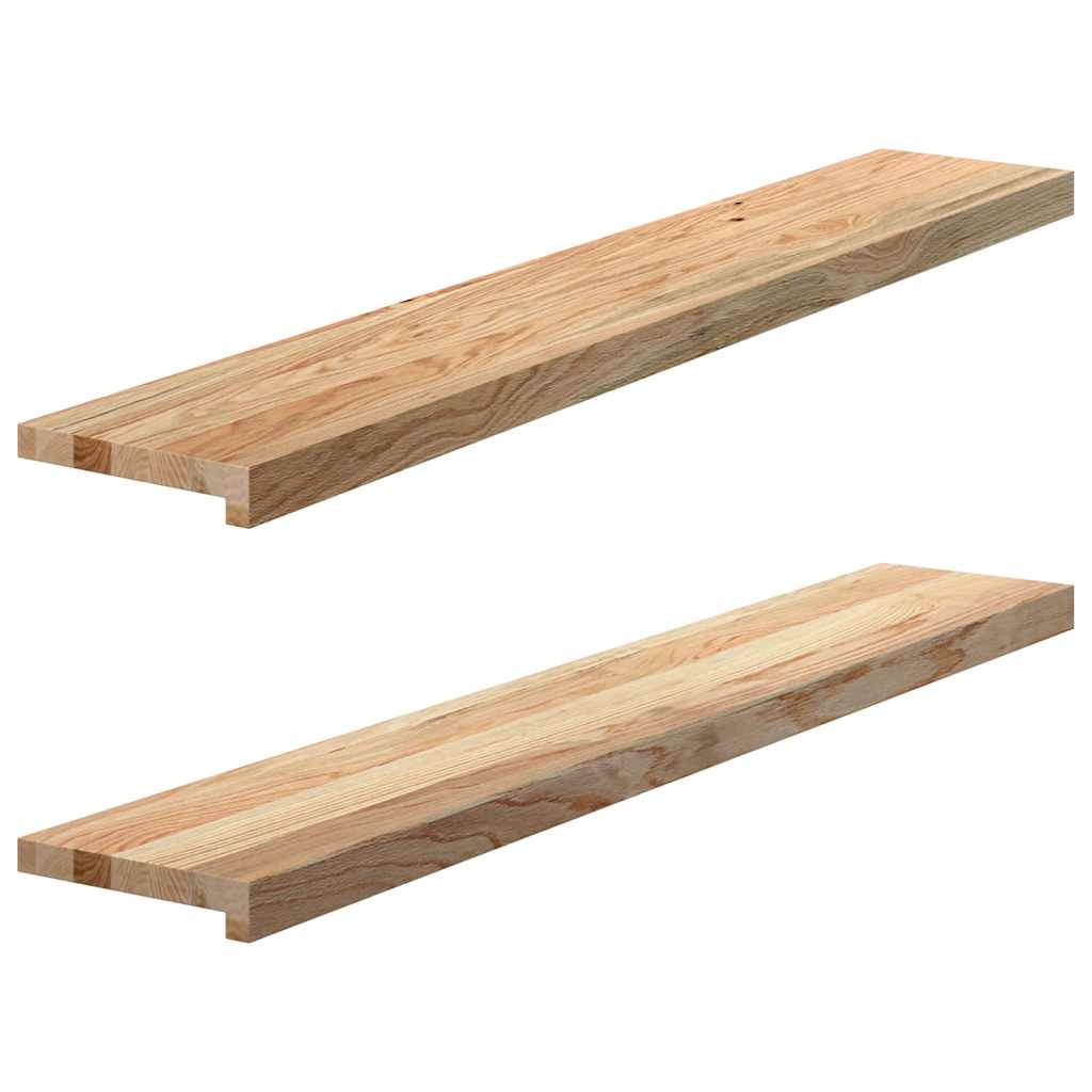 vidaXL Window Sills 2 pcs Untreated 120x20x2 cm Solid Wood Oak