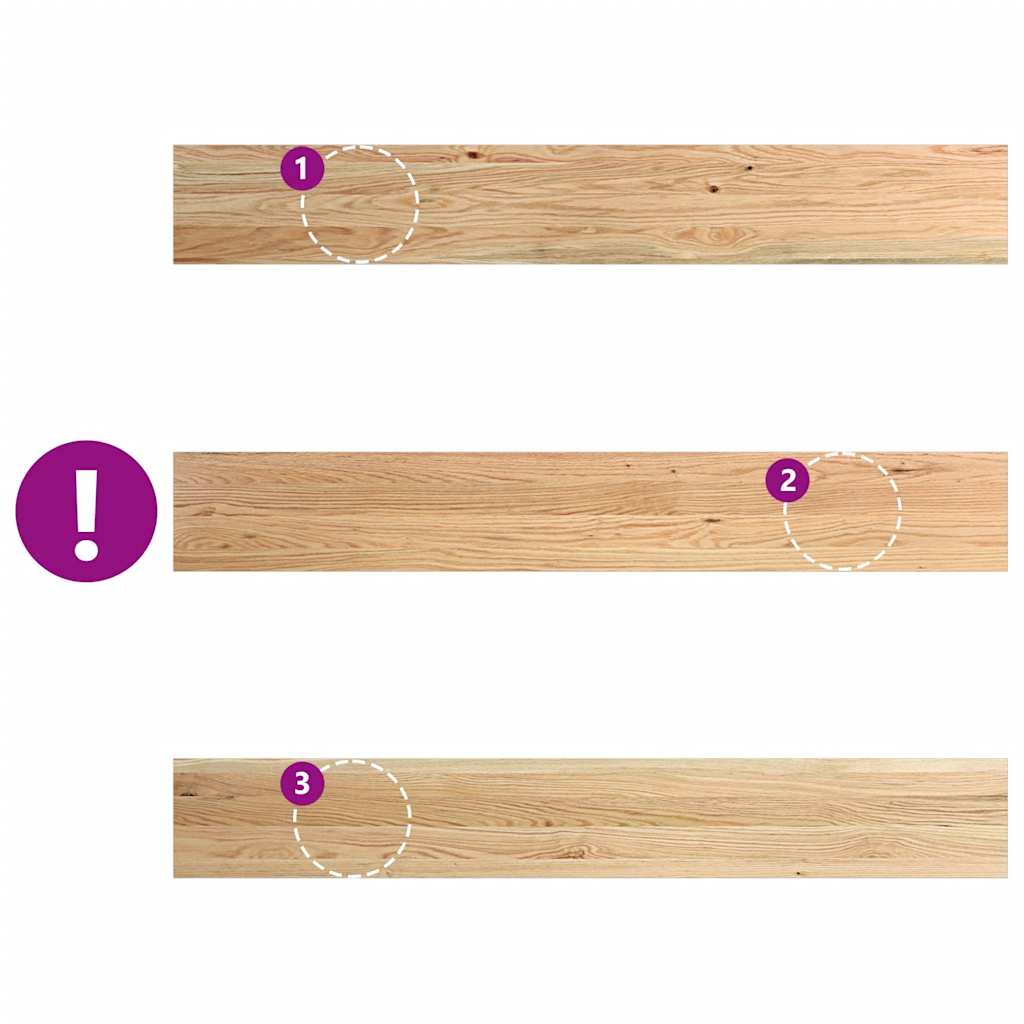 vidaXL Window Sills 2 pcs Untreated 140x20x2 cm Solid Wood Oak