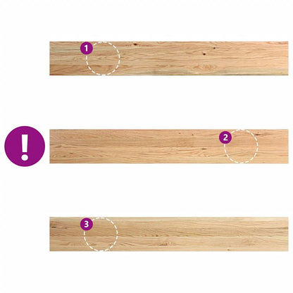 vidaXL Window Sills 2 pcs Untreated 140x20x2 cm Solid Wood Oak