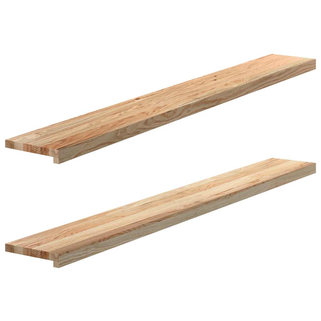 vidaXL Window Sills 2 pcs Untreated 160x20x2 cm Solid Wood Oak