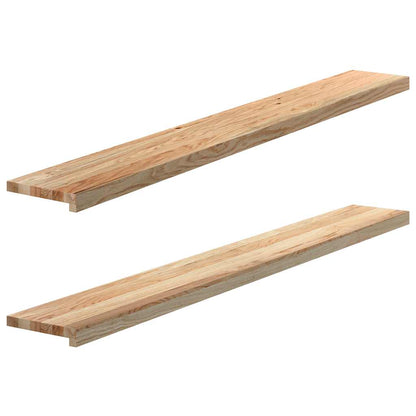 vidaXL Window Sills 2 pcs Untreated 160x20x2 cm Solid Wood Oak