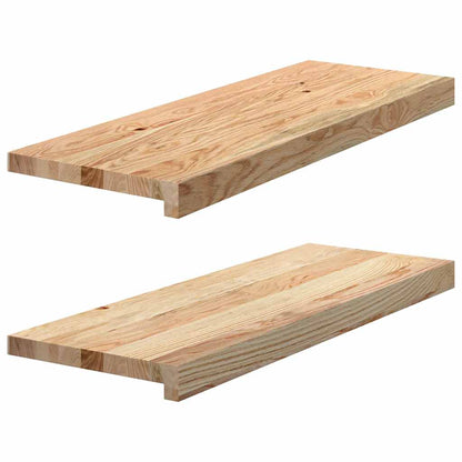 vidaXL Window Sills 2 pcs Untreated 70x25x2 cm Solid Wood Oak