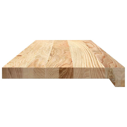 vidaXL Window Sills 2 pcs Untreated 80x25x2 cm Solid Wood Oak
