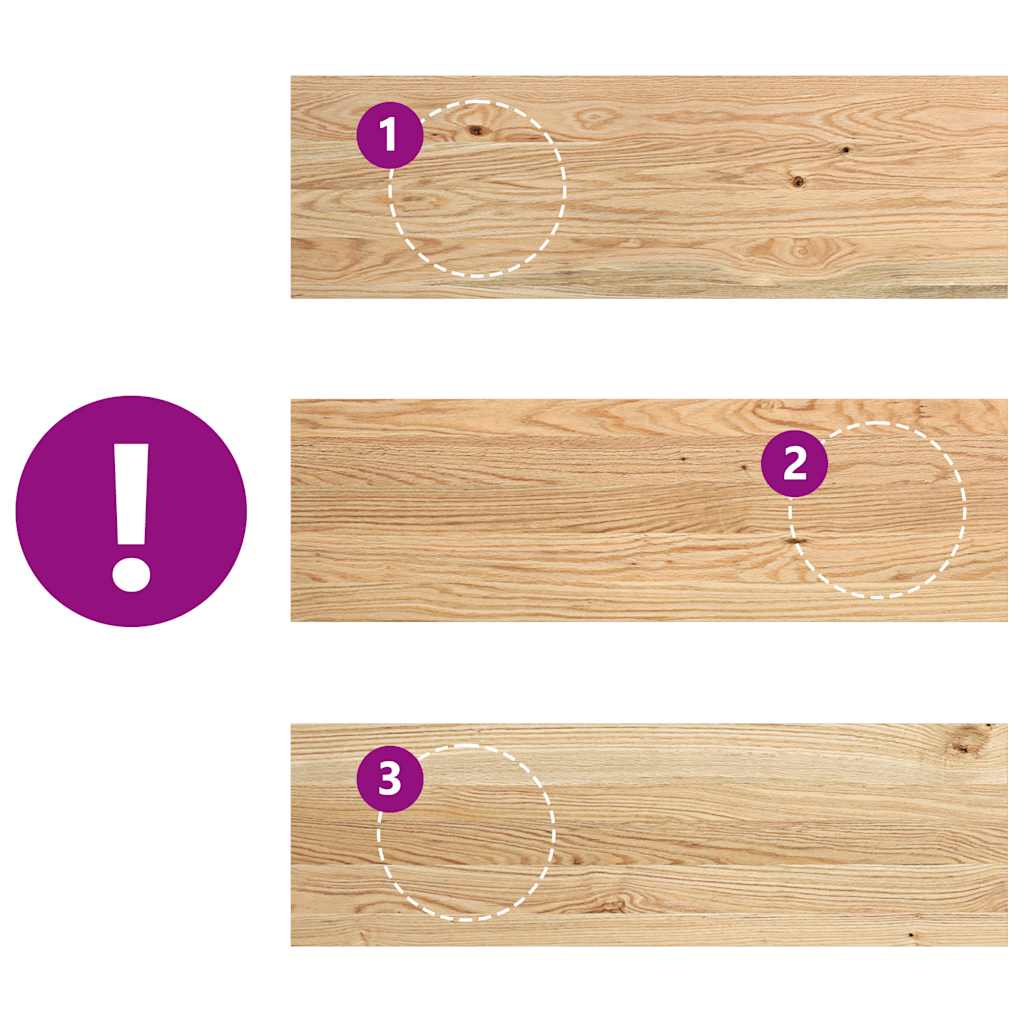 vidaXL Window Sills 2 pcs Untreated 80x25x2 cm Solid Wood Oak
