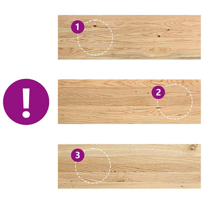 vidaXL Window Sills 2 pcs Untreated 80x25x2 cm Solid Wood Oak