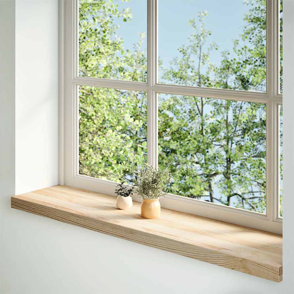 vidaXL Window Sills 2 pcs Untreated 100x25x2 cm Solid Wood Oak