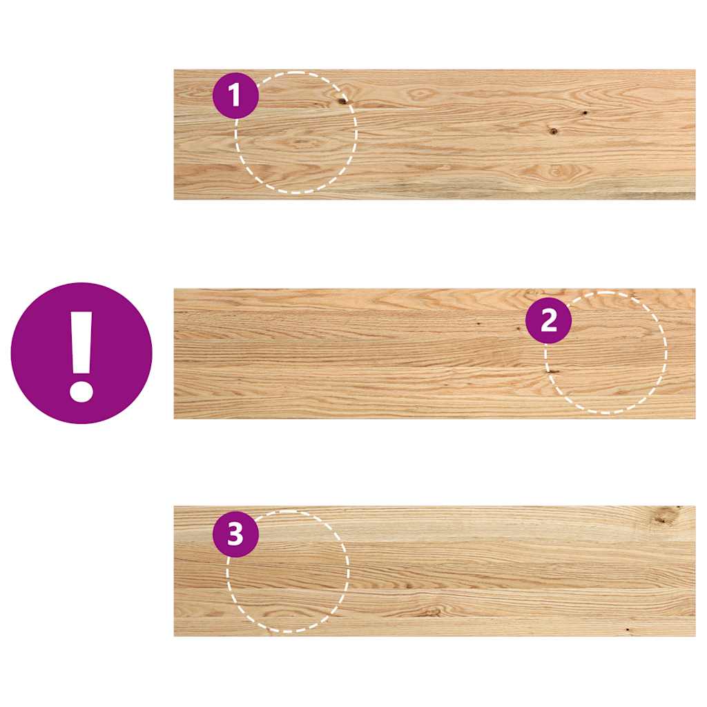 vidaXL Window Sills 2 pcs Untreated 100x25x2 cm Solid Wood Oak