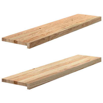 vidaXL Window Sills 2 pcs Untreated 110x25x2 cm Solid Wood Oak