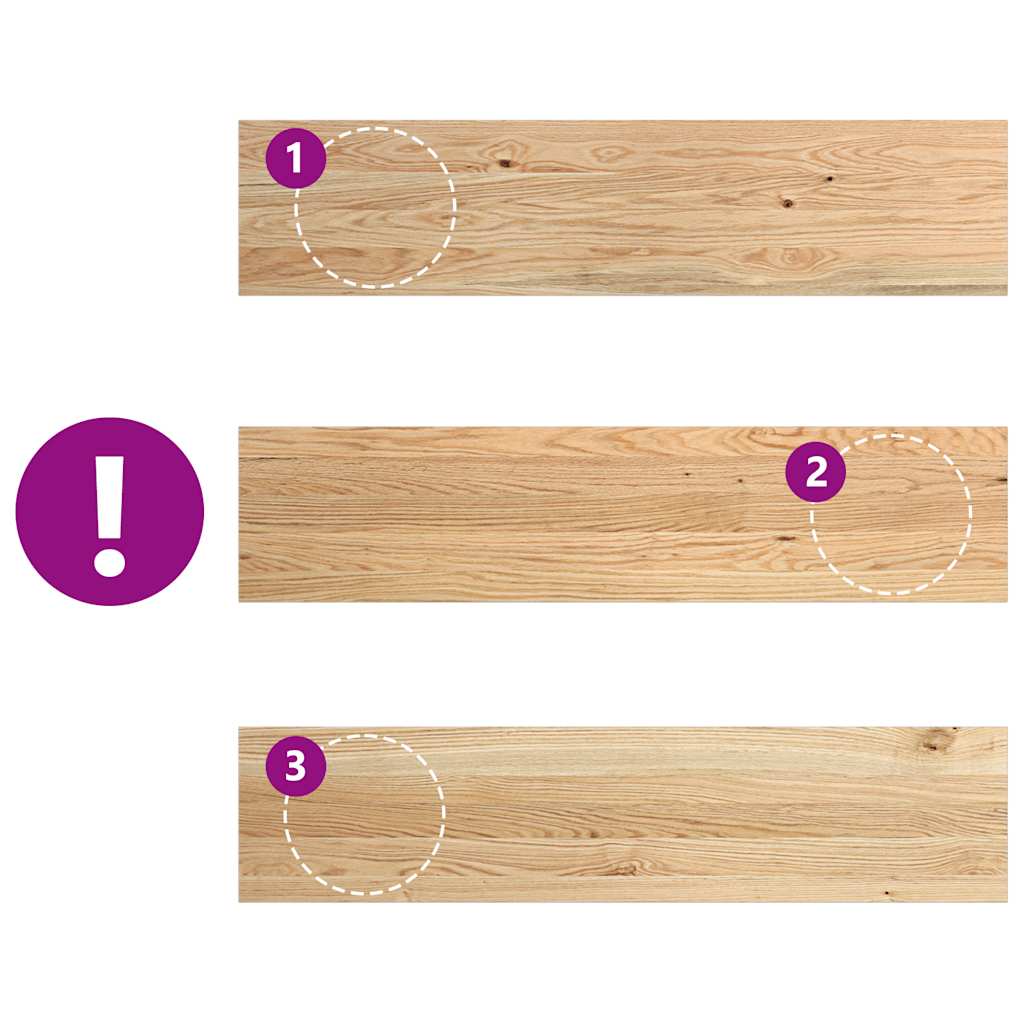 vidaXL Window Sills 2 pcs Untreated 110x25x2 cm Solid Wood Oak
