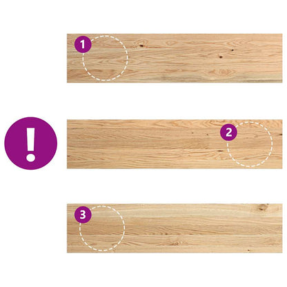 vidaXL Window Sills 2 pcs Untreated 110x25x2 cm Solid Wood Oak