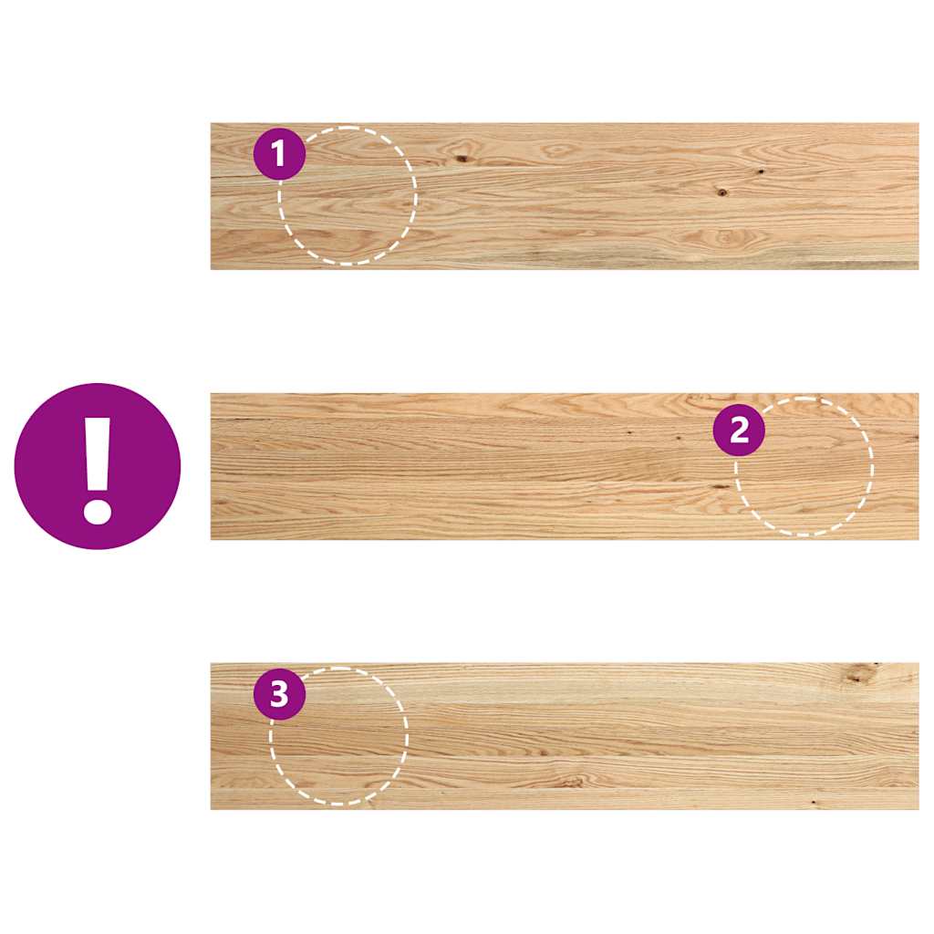 vidaXL Window Sills 2 pcs Untreated 120x25x2 cm Solid Wood Oak