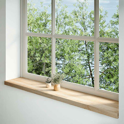 vidaXL Window Sills 2 pcs Untreated 140x25x2 cm Solid Wood Oak