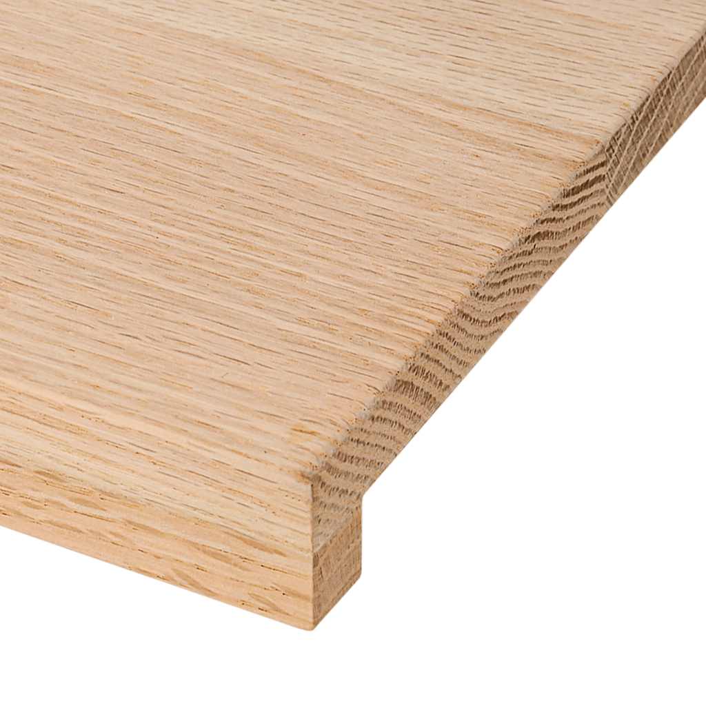 vidaXL Window Sills 2 pcs Untreated 160x25x2 cm Solid Wood Oak