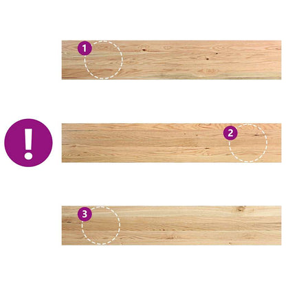 vidaXL Window Sills 2 pcs Untreated 140x30x2 cm Solid Wood Oak