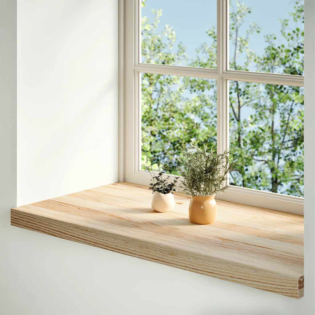 vidaXL Window Sills 2 pcs Untreated 80x40x2 cm Solid Wood Oak