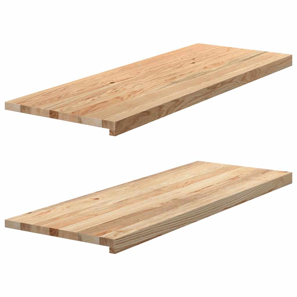 vidaXL Window Sills 2 pcs Untreated 110x40x2 cm Solid Wood Oak