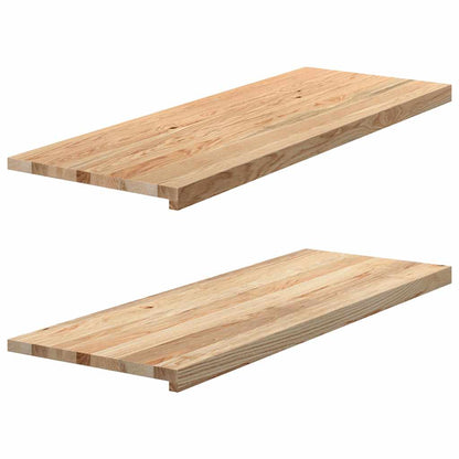 vidaXL Window Sills 2 pcs Untreated 110x40x2 cm Solid Wood Oak