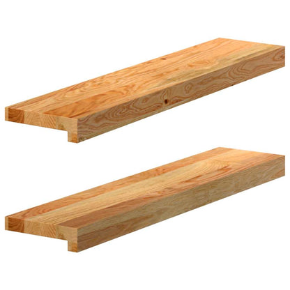 vidaXL Window Sills 2 pcs Light Brown 70x15x2 cm Solid Wood Oak