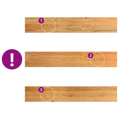 vidaXL Window Sills 2 pcs Light Brown 90x15x2 cm Solid Wood Oak