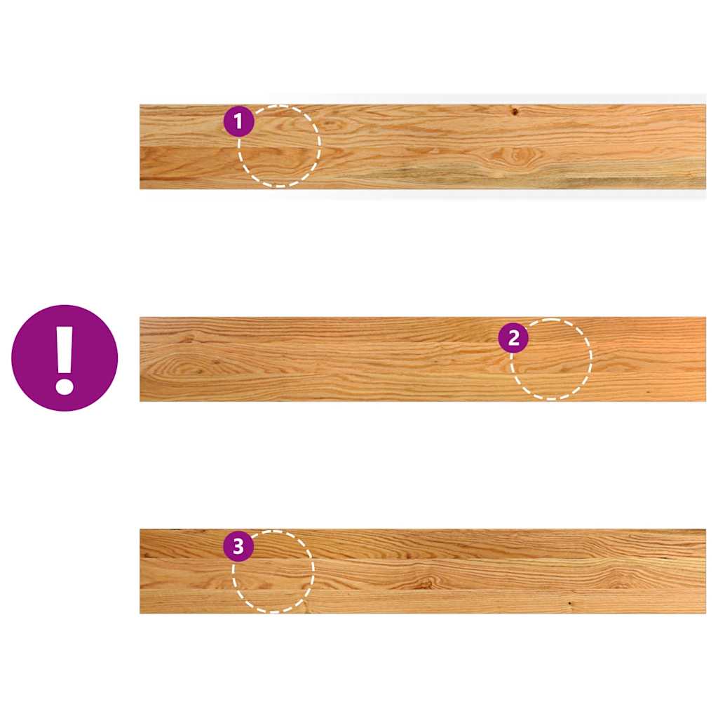 vidaXL Window Sills 2 pcs Light Brown 100x15x2 cm Solid Wood Oak