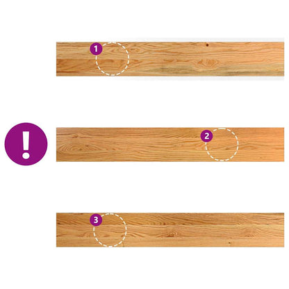 vidaXL Window Sills 2 pcs Light Brown 100x15x2 cm Solid Wood Oak