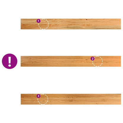 vidaXL Window Sills 2 pcs Light Brown 140x15x2 cm Solid Wood Oak