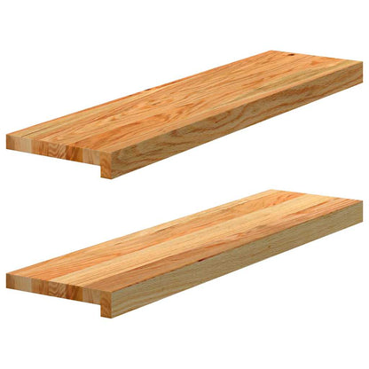 vidaXL Window Sills 2 pcs Light Brown 80x20x2 cm Solid Wood Oak