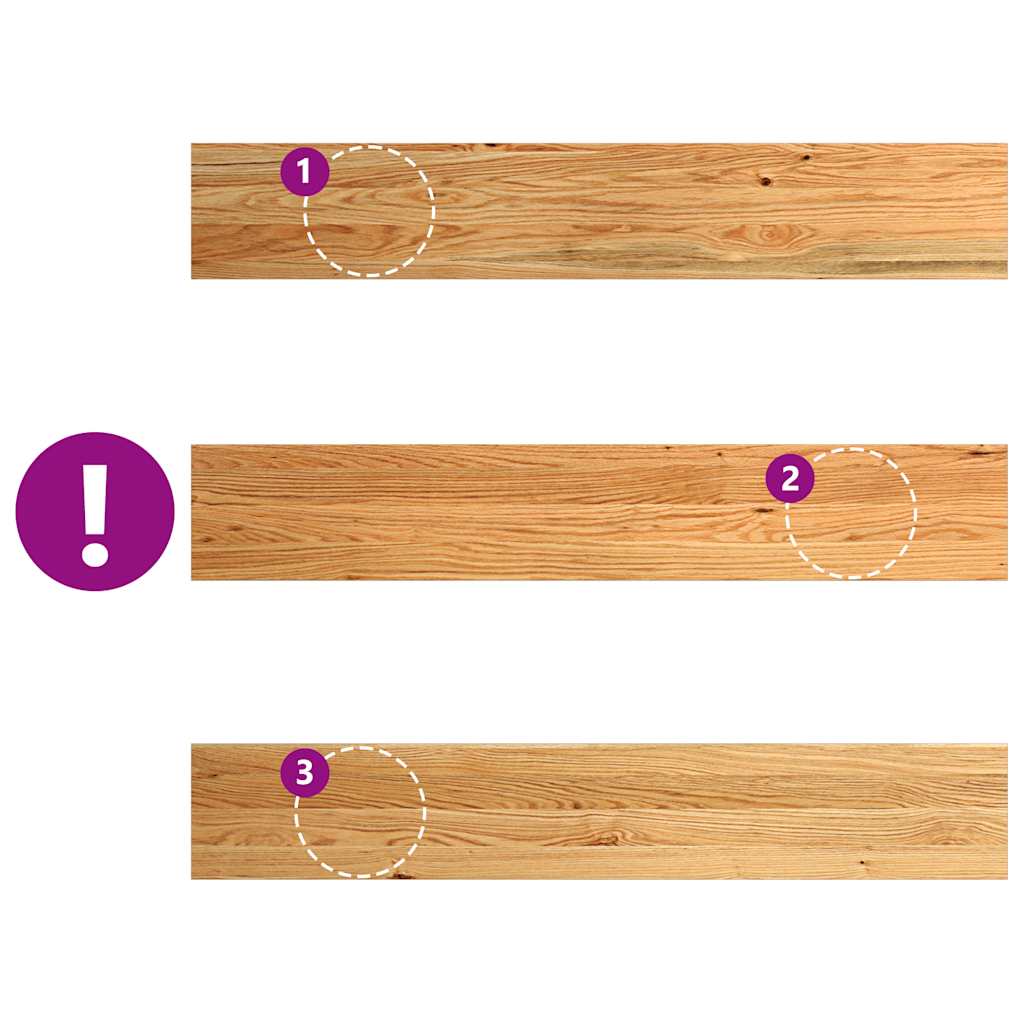 vidaXL Window Sills 2 pcs Light Brown 120x20x2 cm Solid Wood Oak