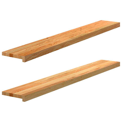 vidaXL Window Sills 2 pcs Light Brown 140x20x2 cm Solid Wood Oak