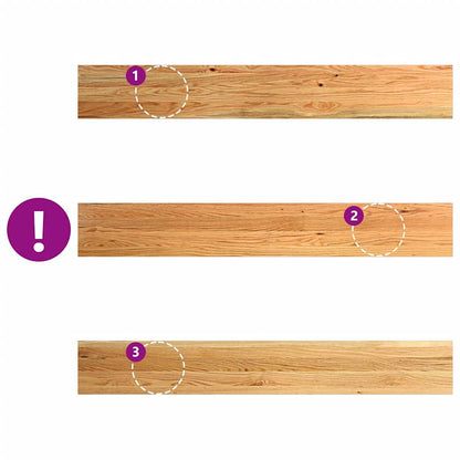 vidaXL Window Sills 2 pcs Light Brown 140x20x2 cm Solid Wood Oak