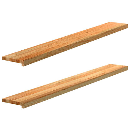 vidaXL Window Sills 2 pcs Light Brown 160x20x2 cm Solid Wood Oak