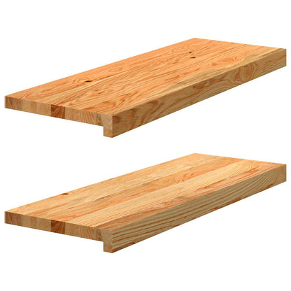 vidaXL Window Sills 2 pcs Light Brown 70x25x2 cm Solid Wood Oak