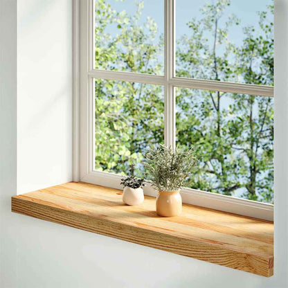 vidaXL Window Sills 2 pcs Light Brown 70x25x2 cm Solid Wood Oak