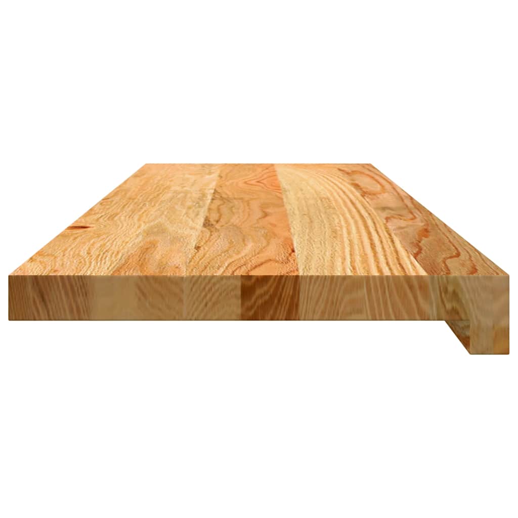 vidaXL Window Sills 2 pcs Light Brown 80x25x2 cm Solid Wood Oak