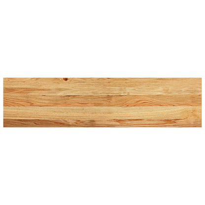 vidaXL Window Sills 2 pcs Light Brown 100x25x2 cm Solid Wood Oak