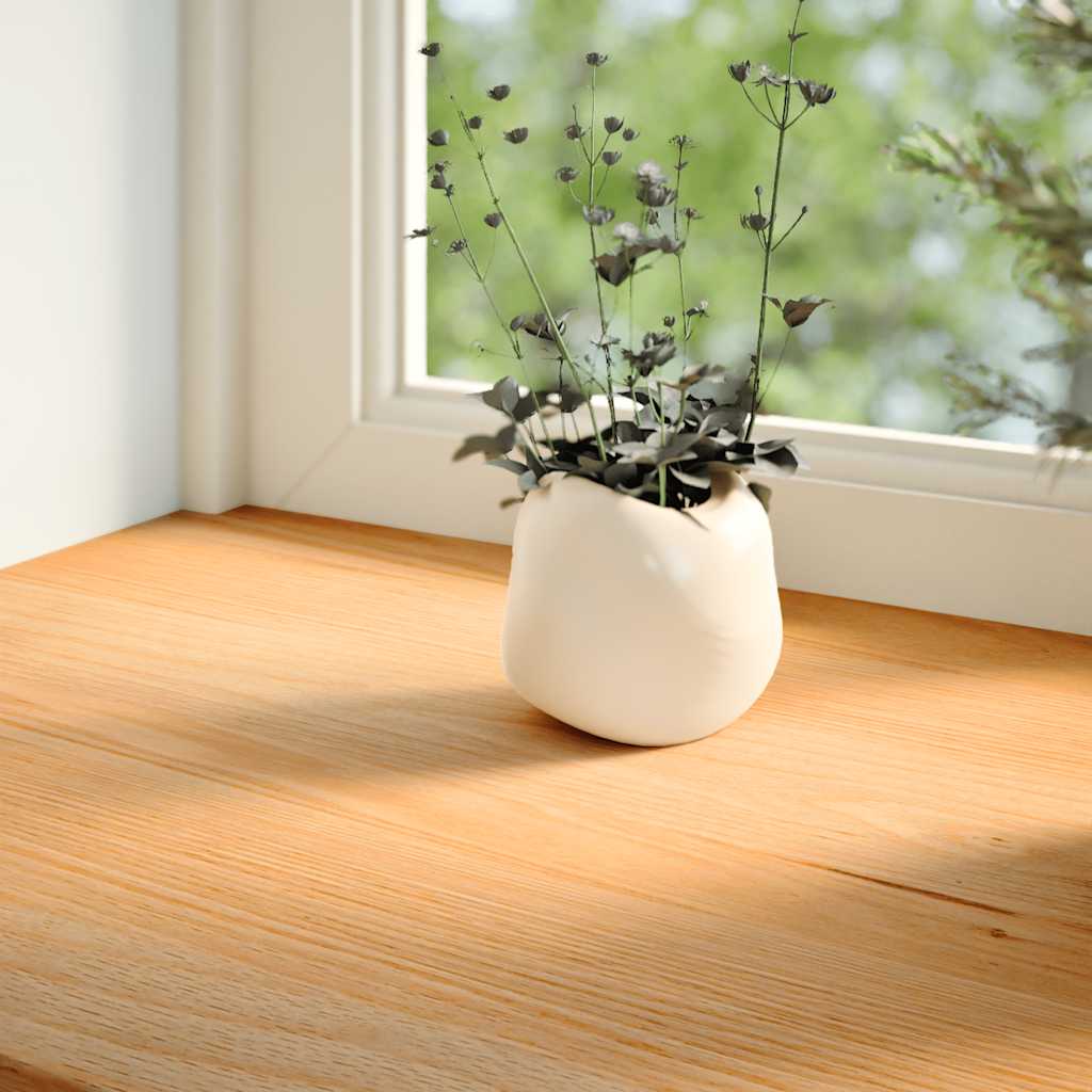 vidaXL Window Sills 2 pcs Light Brown 140x25x2 cm Solid Wood Oak